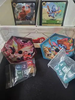 Lorcana Fabled Trove,Counter, Dice, Dividers, 400 cards From Sets 9 & 6 - Image 1