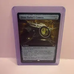 Peter Parker’s Camera N/M - Extended Art Spider Man - MTG Magic The Gathering - Image 1