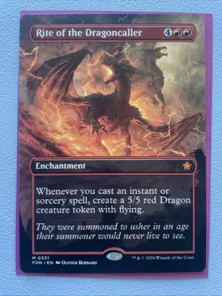 Rite of the Dragoncaller (Borderless) [Foundations] Near Mint - Image 1