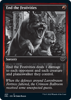 End the Festivities (Grayscale) Innistrad: Double Feature - Crimson Vow PLD - Image 1