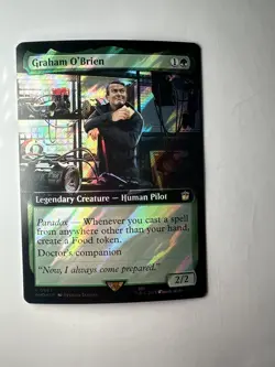 MTG Doctor Who - Graham O'Brien Extended Art Surge Foil Rare - 0987 - Image 3