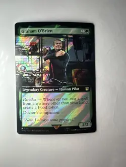 MTG Doctor Who - Graham O'Brien Extended Art Surge Foil Rare - 0987 - Image 4