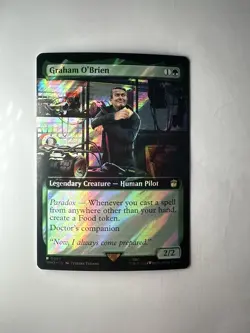 MTG Doctor Who - Graham O'Brien Extended Art Surge Foil Rare - 0987 - Image 5