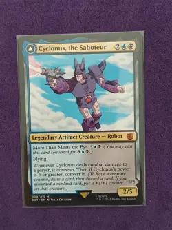 Magic the Gathering -MTG- Cyclonus, the Saboteur /Cybertronian Fighter - Image 1