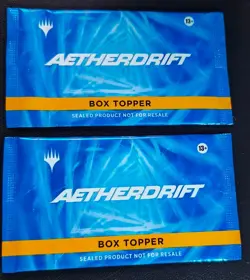 x2 MTG Aetherdrift Box Topper NEW & SEALED - Image 1