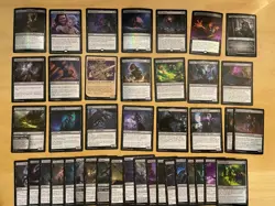 MTG Lot Of 41 Battle For Baldur’s Gate BLACK Cards Including FOILS - Image 1