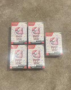 Pokemon TCG 151 Booster Bundles x5 Boxes - New & Sealed - Image 1