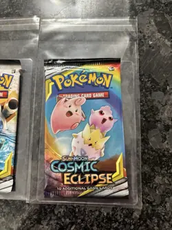 x3 Pokemon TCG: Sun & Moon Cosmic Eclipse Booster Packs Tag Team Sealed - Image 4