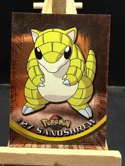 Topps Trading Cards Pokemon 1999 Rare Holo Sandshrew #27 - Image 1