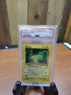 2000 Pokemon Baby Pikachu - World Collection - Italian - #27 - PSA 7 - Image 1