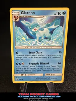 Glaceon SM238, Black Star Promo, Pokemon, LP/NM - Image 1