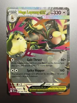 Pokemon - Mega Lopunny EX 084/094 Double Rare, ME02: Phantasmal Flames, Holo, NM - Image 1