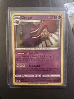 ERROR HOLO BLEED Pokemon 057/198 Gengar Chilling Reign - Image 1