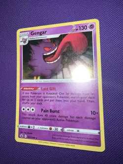 ERROR HOLO BLEED Pokemon 057/198 Gengar Chilling Reign - Image 3