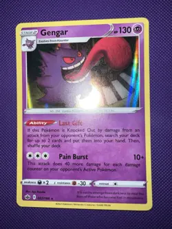 ERROR HOLO BLEED Pokemon 057/198 Gengar Chilling Reign - Image 5