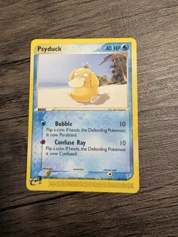 # 2004 Pokemon PSYDUCK 44/95 Ex Team Magma vs Team Aqua E-READER Vintage LP+ - Image 1