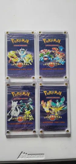 Wizards of the Coast Pokemon, Empty Booster Packs, Legendary Collection, ALL 4 - Image 1