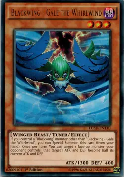 Yugioh Blackwing - Gale the Whirlwind LC5D-EN110 1st Edition Ultra Rare NM - Image 1