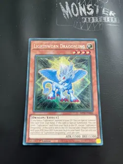 YUGIOH LIGHTSWORN DRAGONLING PRISMATIC SECRET RARE MP25-EN066 1ST EDITION - Image 1