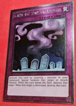 1x Yu-Gi-Oh! Call Of The Haunted - NKRT-EN032 - Platinum Rare - Limited Ed - NM - Image 1