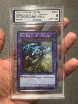 Blue-Eyes Ultimate Dragon GFP2-EN181 Graded 9 AGS Robograding Yugioh TCG - Image 1