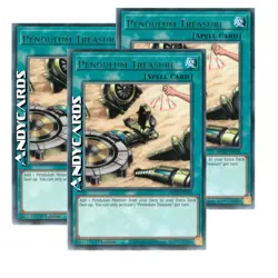 3x PENDULUM TREASURE • (Pendulum Treasure) • Rare • MP22 EN165 • 1Ed • YUGIOH! - Image 1
