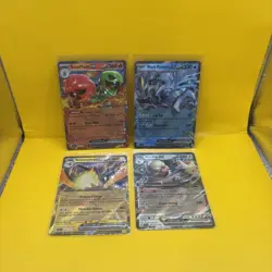 Pokemon Surging Sparks Double Rare Ex 4 Card Holo Lot - Image 1