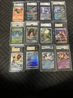 Twelve Graded 10 Slabs Pokemon Card Lot - Image 1