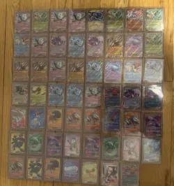 55 Card Pokemon Lot Black Bolt White Flare Ft Ex Plus Ultra Rare Ft Zekrom - Image 1