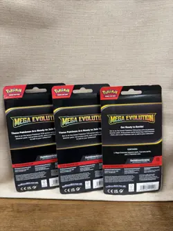 Pokemon Mega Evolution BLISTER Pack (Booster Pack, Promo Card & Large Coin. NEW - Image 2