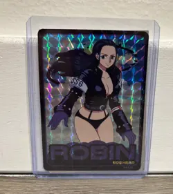 ONE PIECE HOLOGRAPHIC TRADING CARD STICKER EGG HEAD NAMI & ROBIN - Image 3