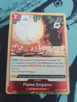 Flame Emperor 'JUDGE' Card OP03-016 R ONE-PIECE! - Image 1