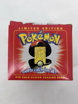 Pokemon Burger King 23k Gold Plated Trading Card Mewtwo Sealed In Red Box Sealed - Image 5