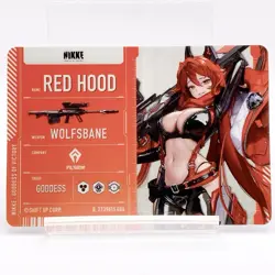 Red Hood NIKKE The Goddess of Victory Metallic Pass Collection Ver.2 Cards Japan - Image 1
