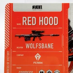 Red Hood NIKKE The Goddess of Victory Metallic Pass Collection Ver.2 Cards Japan - Image 2