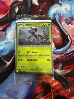 Pokemon TCG Genesect Best Buy Exclusive Stamped Promo Card Phantasmal Flames - Image 1