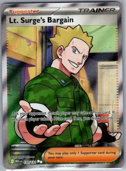 Lt. Surge's Bargain 170/132 ME01: Mega Evolution - Pokemon Card - NM - Image 1