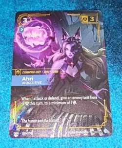 Riftbound - Ahri Inquisitive - ALT ART - 119a/298 - FOIL - NM - Showcase - Image 1