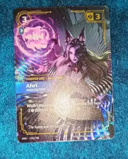 Riftbound - Ahri Inquisitive - ALT ART - 119a/298 - FOIL - NM - Showcase - Image 3