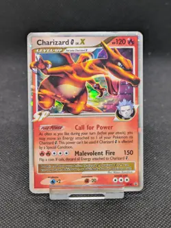 Pokemon Card Charizard G LV.X DP45 Black Star Promo Holo Played - Image 1