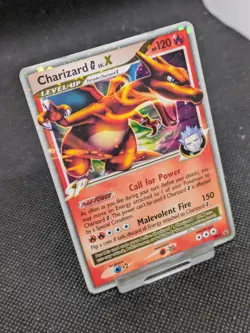 Pokemon Card Charizard G LV.X DP45 Black Star Promo Holo Played - Image 2
