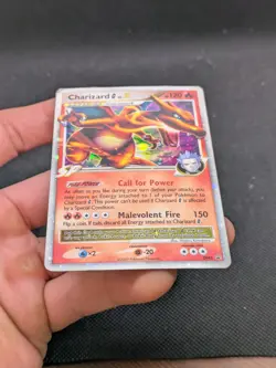 Pokemon Card Charizard G LV.X DP45 Black Star Promo Holo Played - Image 3