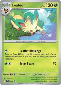 Leafeon (Cosmos Holo, #170) - Holof SV - Scarlet & Violet Promo Cards LP Pokemon - Image 1