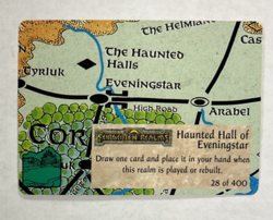 Spellfire CCG Rare Card Haunted Hall Of Eveningstar - 1st Edition 28 of 400 - Image 1