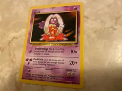 Jynx VTG 90s Pokemon card TCG Basic Series Two 2 GC - Image 2