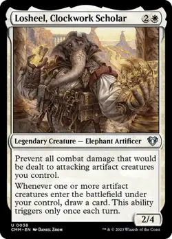 Losheel, Clockwork Scholar CMM NM MTG - Image 1