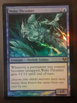 Rudoyeur des sillages FOIL / PREMIUM - English Wake Thrasher - Magic Mtg - - Image 1