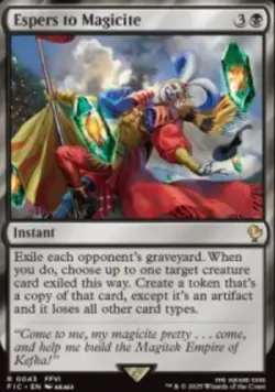 Espers to Magicite Final Fantasy Commander (FIC) 43 MTG Foil NM - Image 1