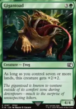 Gigantoad Final Fantasy (FIN) 187 MTG Foil NM - Image 1