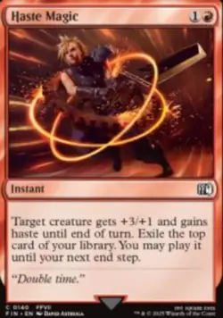 Haste Magic Final Fantasy (FIN) 140 MTG Foil NM - Image 1